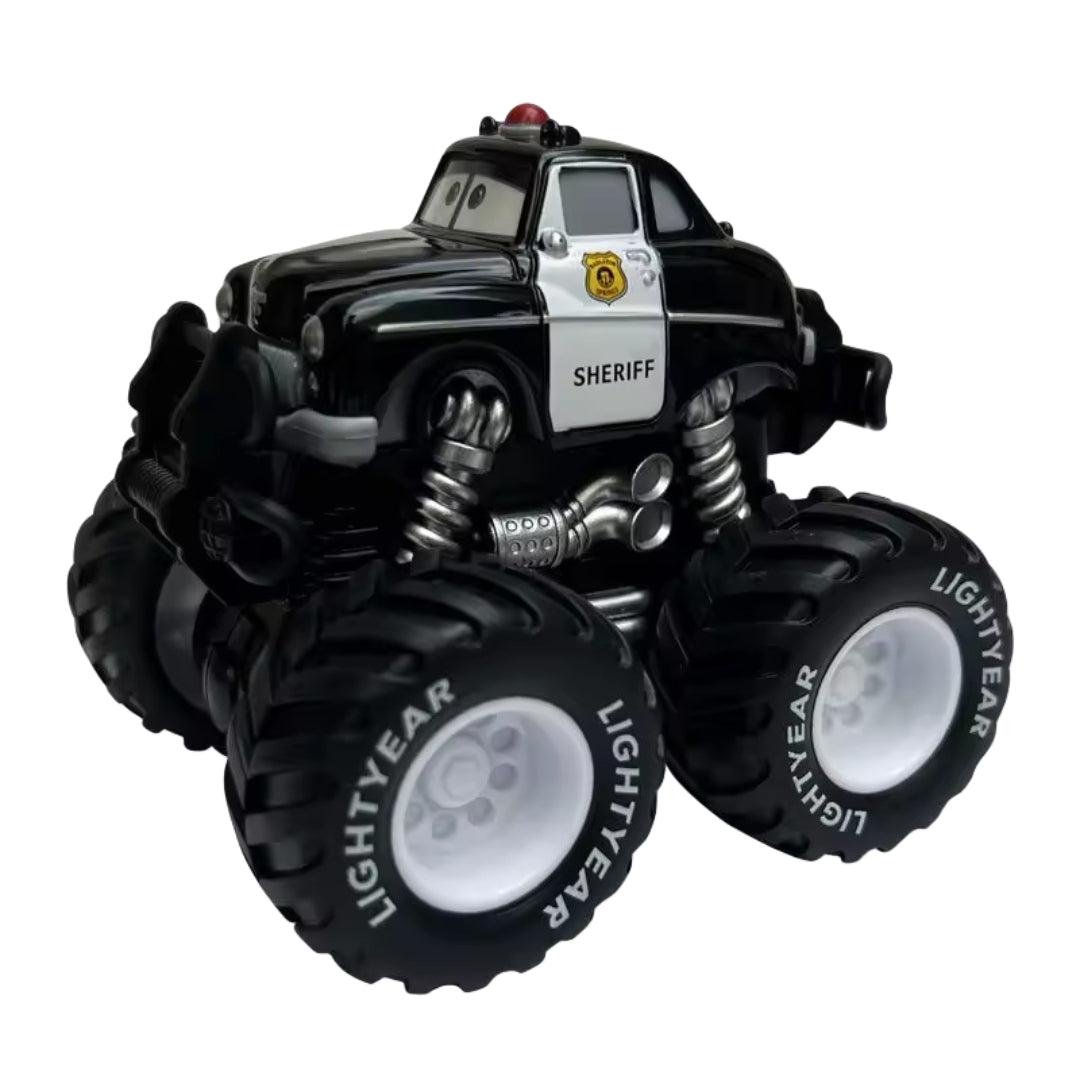 Carro de Inercia Estilo Animado con Llantas Gigantes