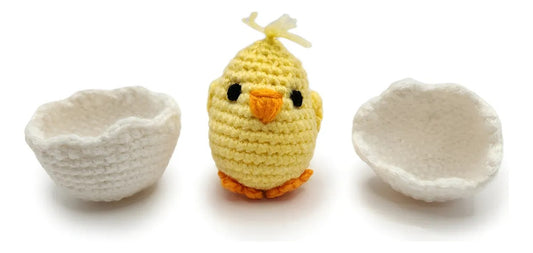 Amigurumi De Pollito Con Su Huevo