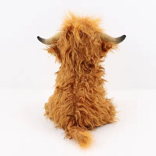 Peluche Vaca De Tierras Altas Highland Realista Y Suave