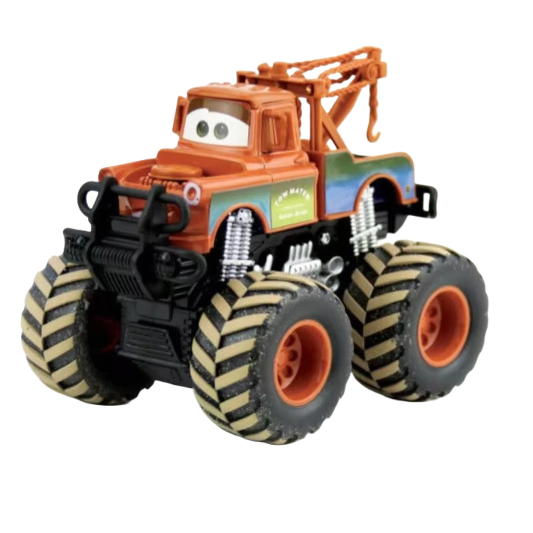 Carro de Inercia Estilo Animado con Llantas Gigantes