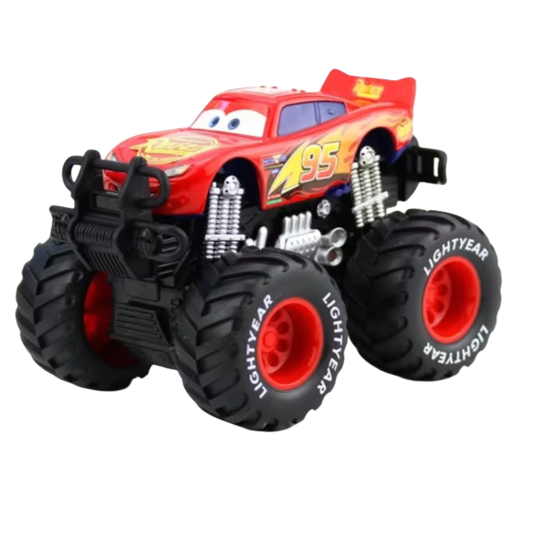 Carro de Inercia Estilo Animado con Llantas Gigantes