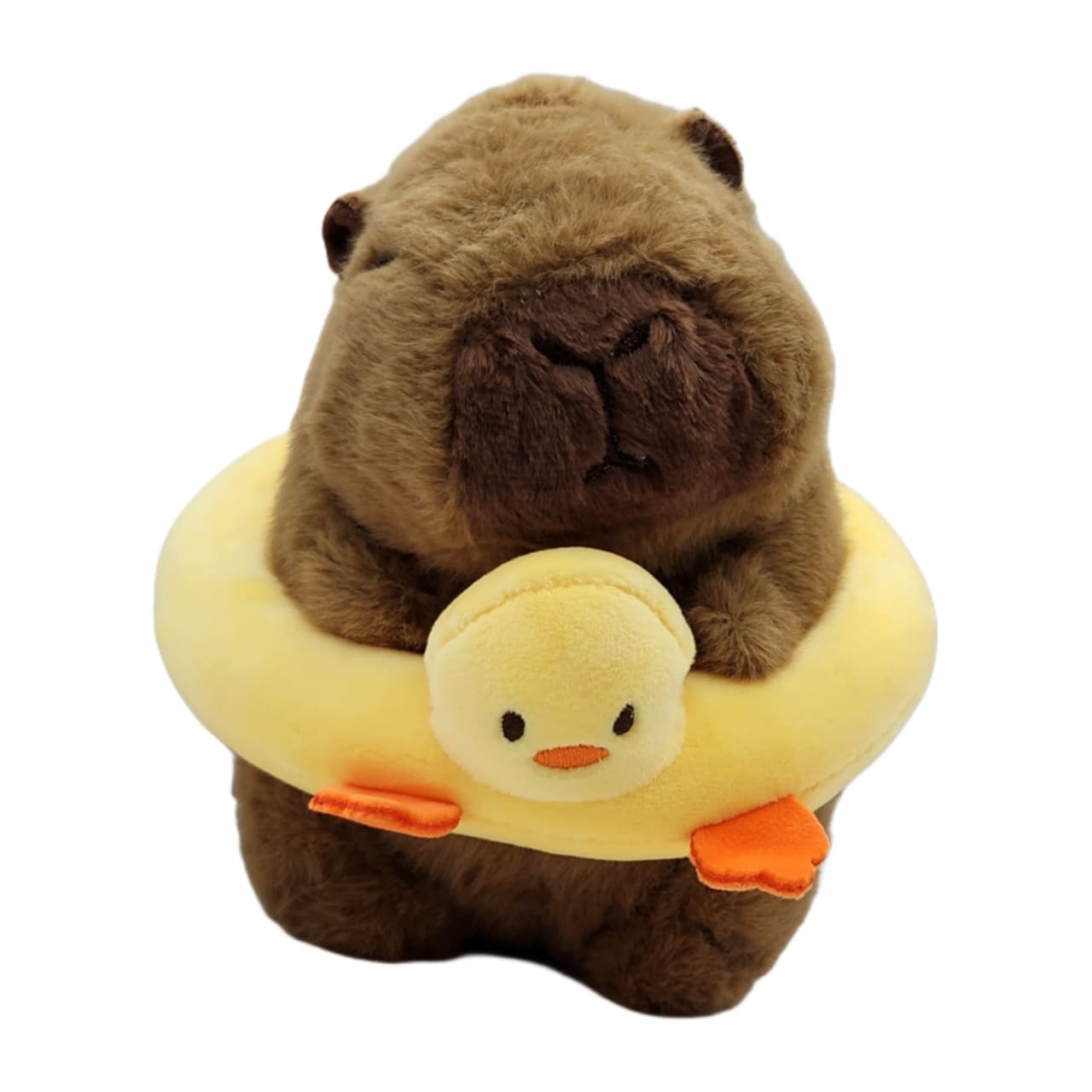 Peluche Capibara Con Salvavidas De Pato