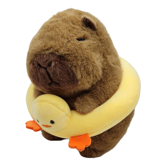 Peluche Capibara Con Salvavidas De Pato