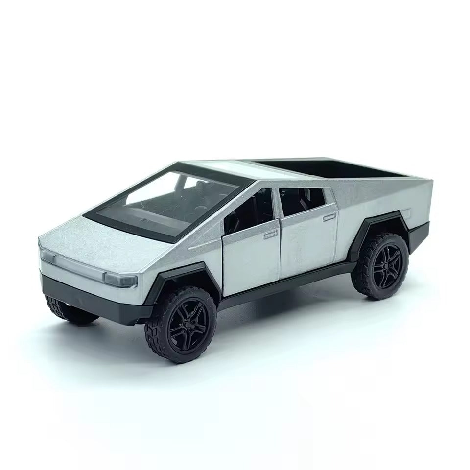 Tesla Cybertruck de Fricción con Cyberquad Escala 1:36